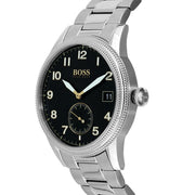  Shop Authentic Hugo Boss Legacy Black Dial Silver Steel Strap Watch for Men - 1513671 - Luxxuri