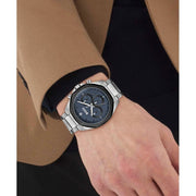  Shop Authentic Hugo Boss Cloud Chronograph Blue Dial Silver Steel Strap Watch For Men - 1514015 - Luxxuri