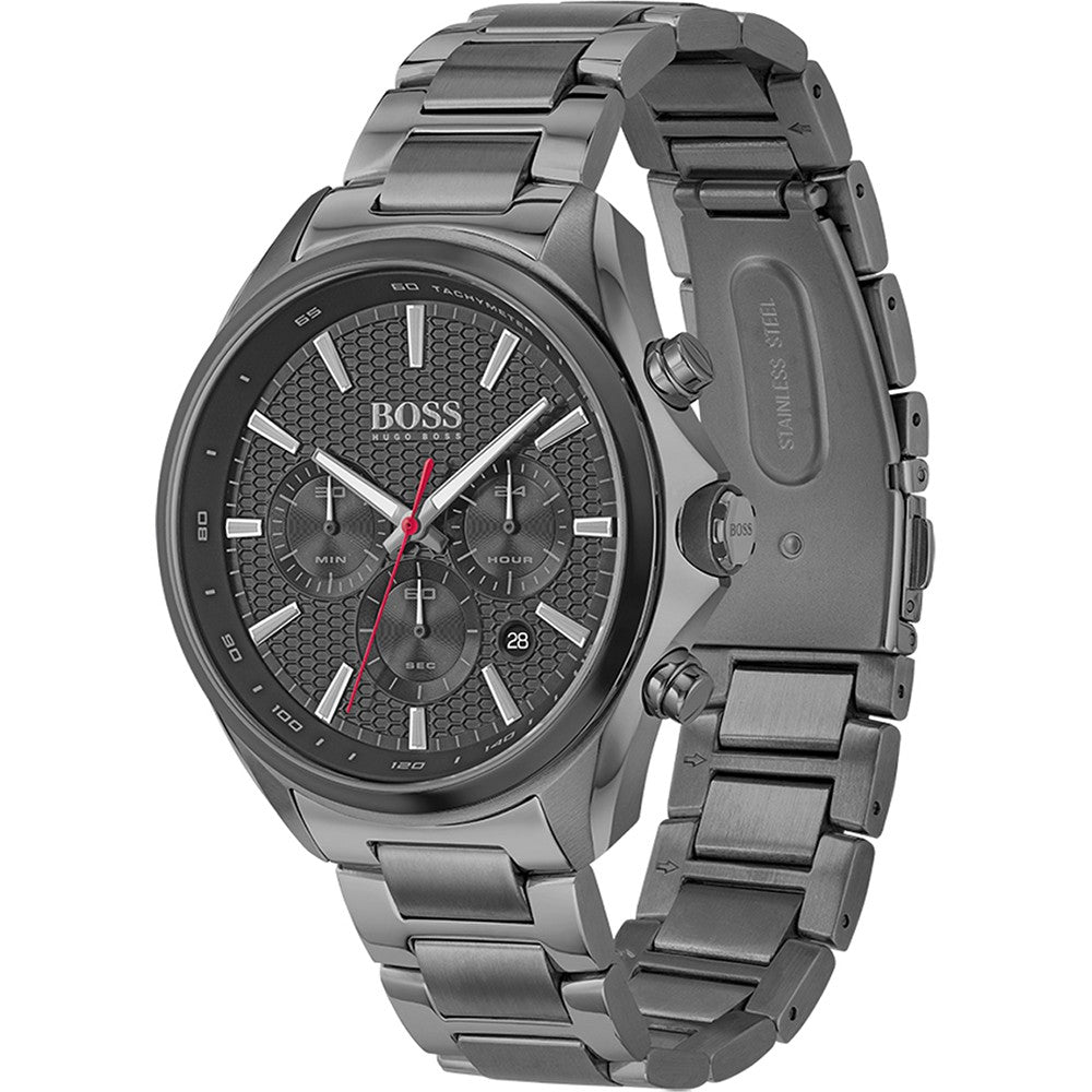  Shop Authentic Hugo Boss Distinct Grey Dial Gren Steel Strap Watch for Men - 1513858 - Luxxuri