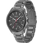  Shop Authentic Hugo Boss Distinct Grey Dial Gren Steel Strap Watch for Men - 1513858 - Luxxuri