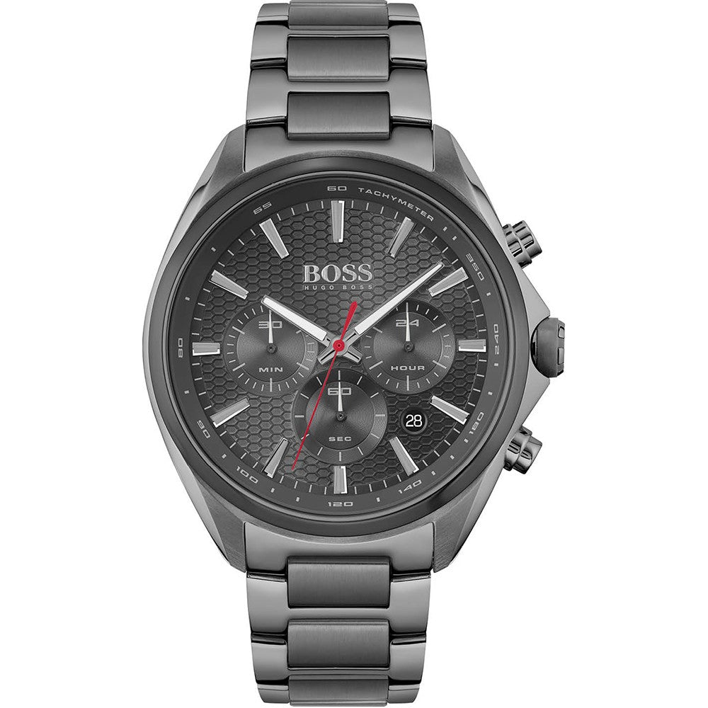  Shop Authentic Hugo Boss Distinct Grey Dial Gren Steel Strap Watch for Men - 1513858 - Luxxuri
