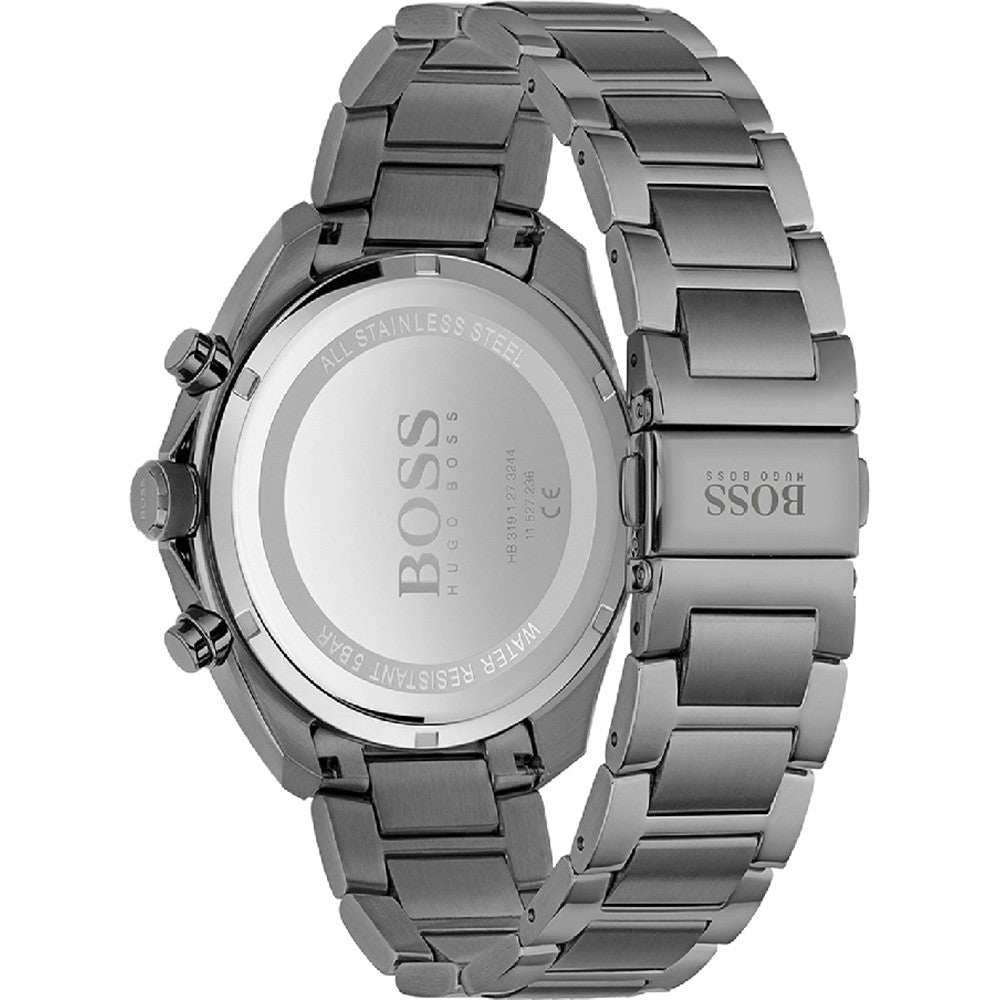  Shop Authentic Hugo Boss Distinct Grey Dial Gren Steel Strap Watch for Men - 1513858 - Luxxuri