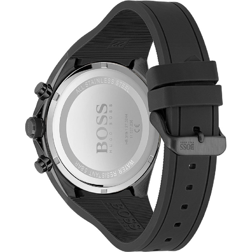  Shop Authentic Hugo Boss Distinct Black Dial Black Silicone Strap Watch for Men - 1513859 - Luxxuri