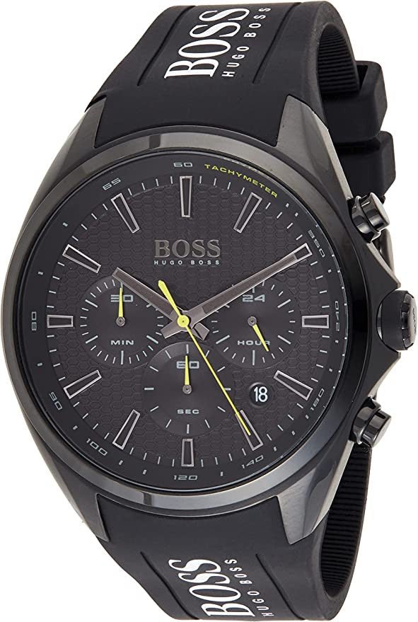  Shop Authentic Hugo Boss Distinct Black Dial Black Silicone Strap Watch for Men - 1513859 - Luxxuri