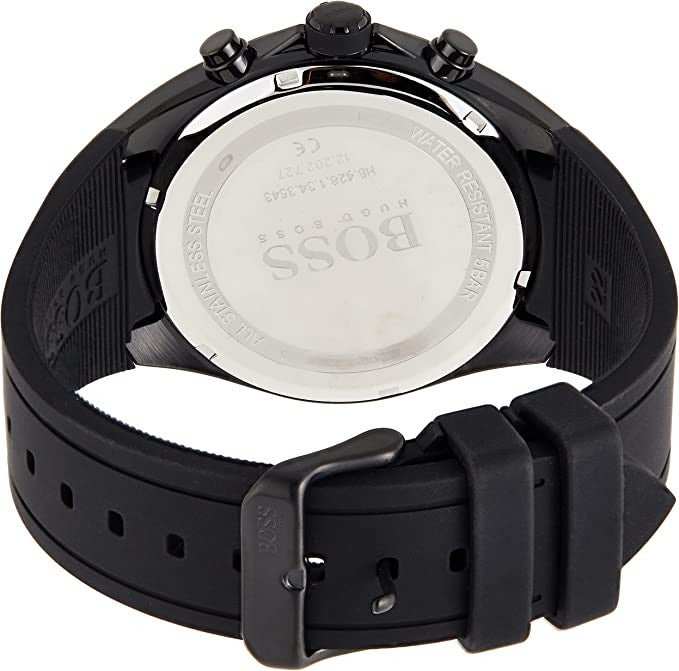  Shop Authentic Hugo Boss Distinct Black Dial Black Silicone Strap Watch for Men - 1513859 - Luxxuri