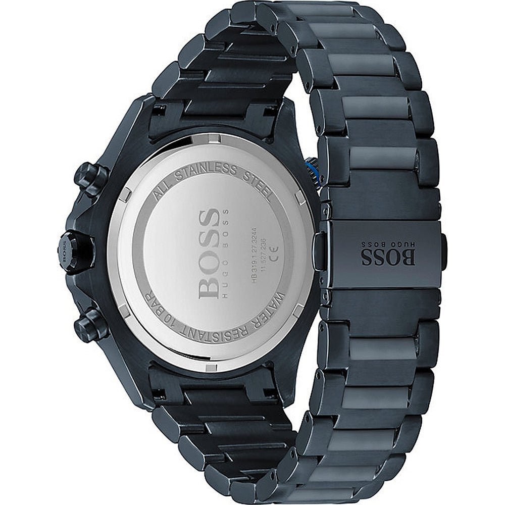  Shop Authentic Hugo Boss Globetrotter Black Dial Black Steel Strap Watch for Men - 1513824 - Luxxuri