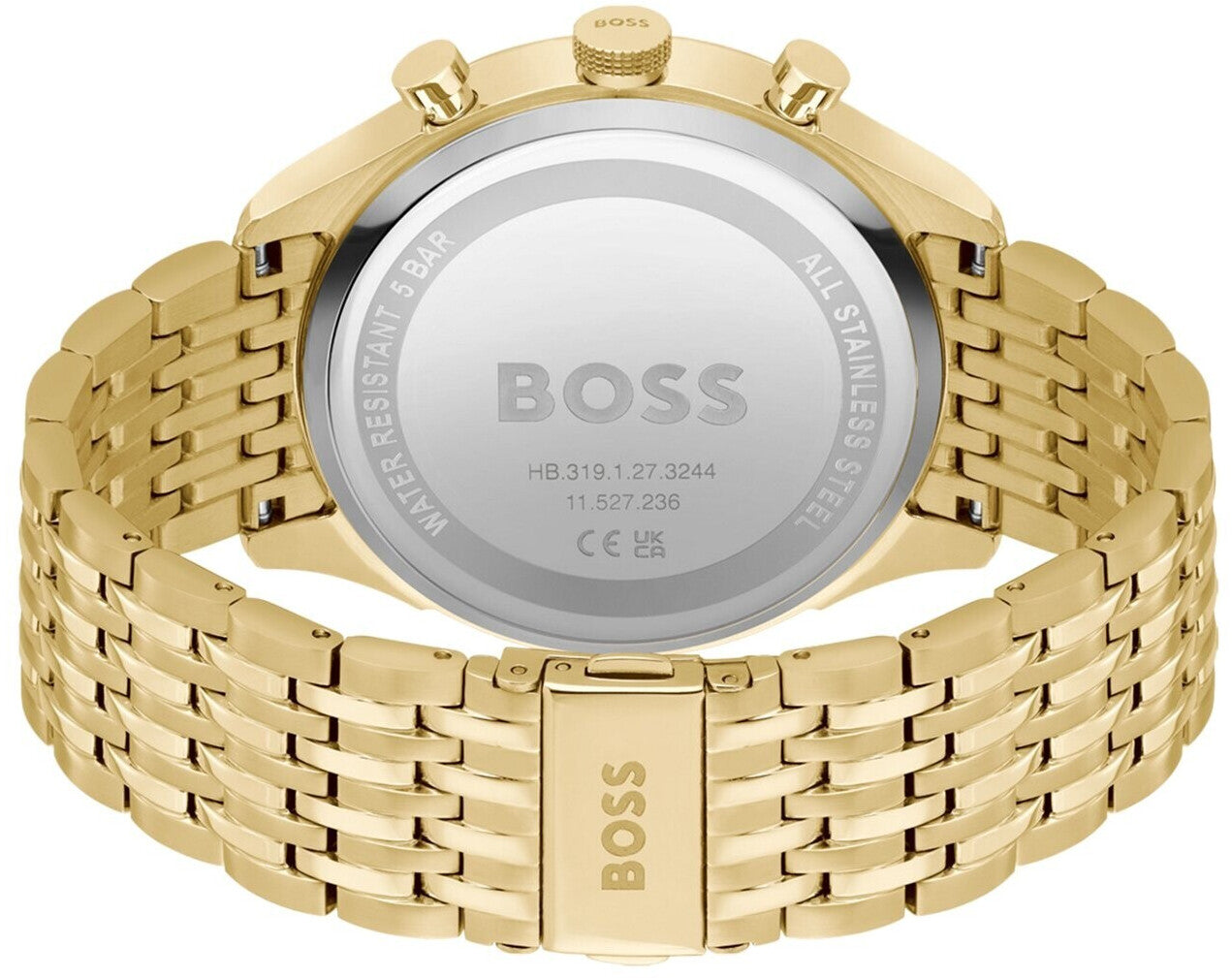  Shop Authentic Hugo Boss Gregor Chronograph Brown Dial Gold Steel Strap Watch For Men - 1514051 - Luxxuri