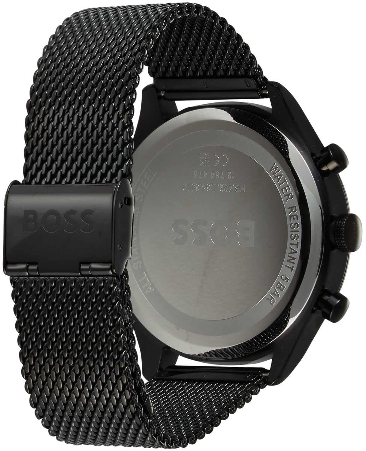  Shop Authentic Hugo Boss Gregor Chronograph Black Dial Black Mesh Bracelet Watch For Men - 1514065 - Luxxuri