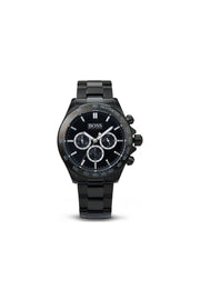  Shop Authentic Hugo Boss Ikon Chronograph Black Dial Black Steel Strap Watch for Men - 1512961 - Luxxuri
