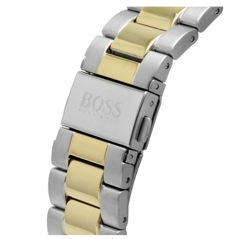  Shop Authentic Hugo Boss Admiral Black Dial Two Tone Steel Strap Watch for Men - 1513908 - Luxxuri