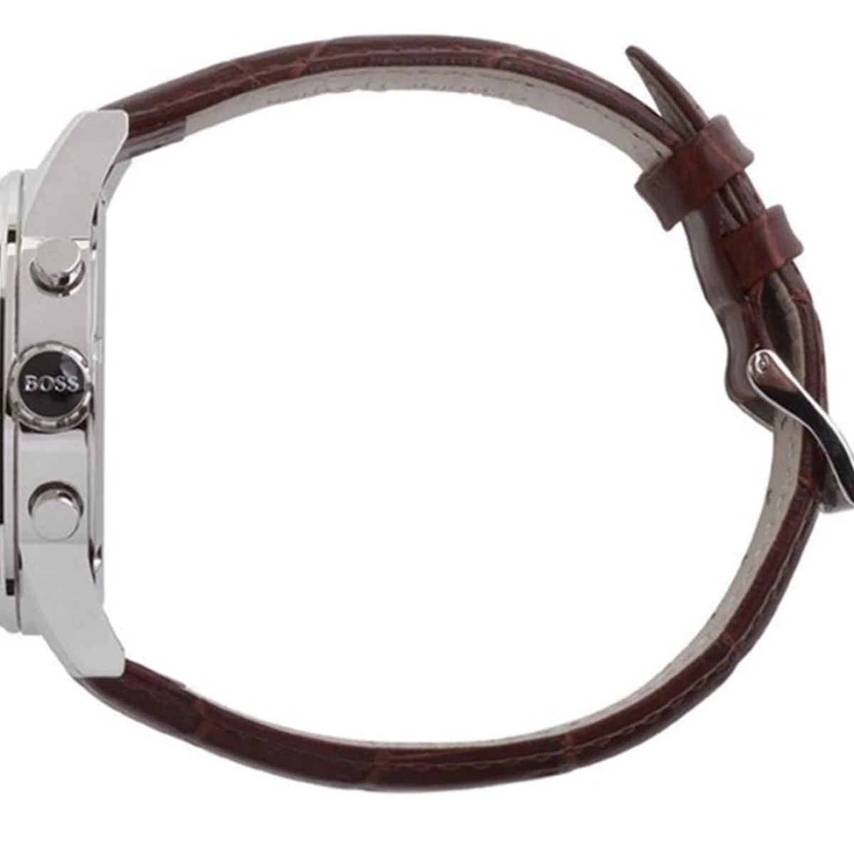  Shop Authentic Hugo Boss Jet Chronograph Quartz Silver Dial Brown Leather Strap Watch For Men - HB1513280 - Luxxuri