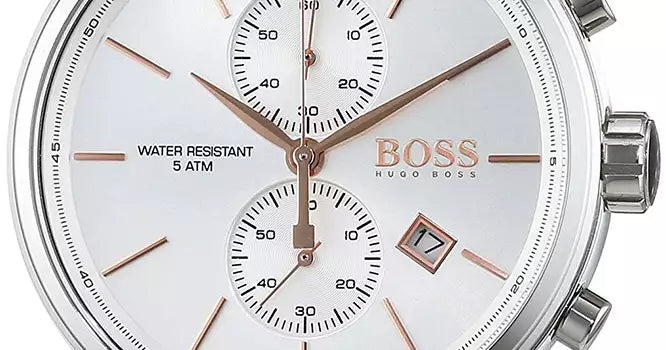  Shop Authentic Hugo Boss Jet Chronograph Quartz Silver Dial Brown Leather Strap Watch For Men - HB1513280 - Luxxuri