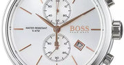  Shop Authentic Hugo Boss Jet Chronograph Quartz Silver Dial Brown Leather Strap Watch For Men - HB1513280 - Luxxuri