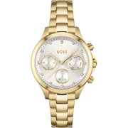  Shop Authentic Hugo Boss Hera White Dial Gold Steel Strap Watch for Women - 1502628 - Luxxuri