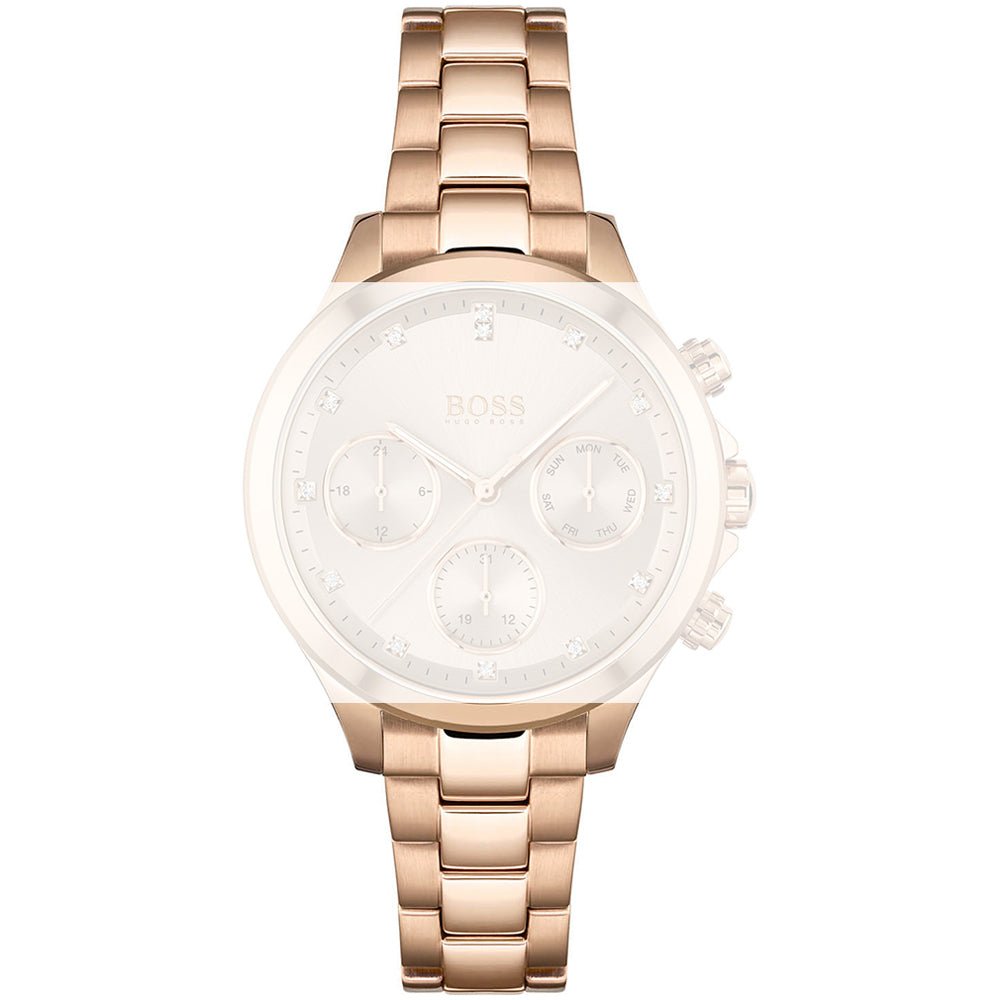  Shop Authentic Hugo Boss Carnation Gold Dial Gold Steel Strap Watch for Women - 1502592 - Luxxuri