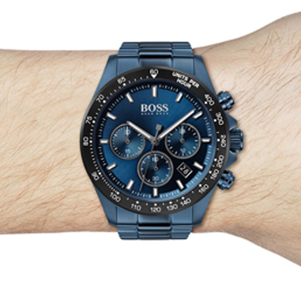  Shop Authentic Hugo Boss Hero Sport Lux Blue Dial Blue Steel Strap Watch for Men - 1513758 - Luxxuri