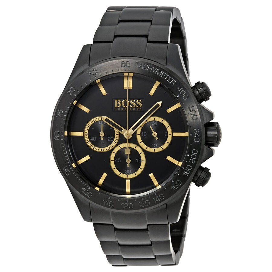  Shop Authentic Hugo Boss Ikon Black Dial Black Steel Strap Watch for Men - 1513278 - Luxxuri
