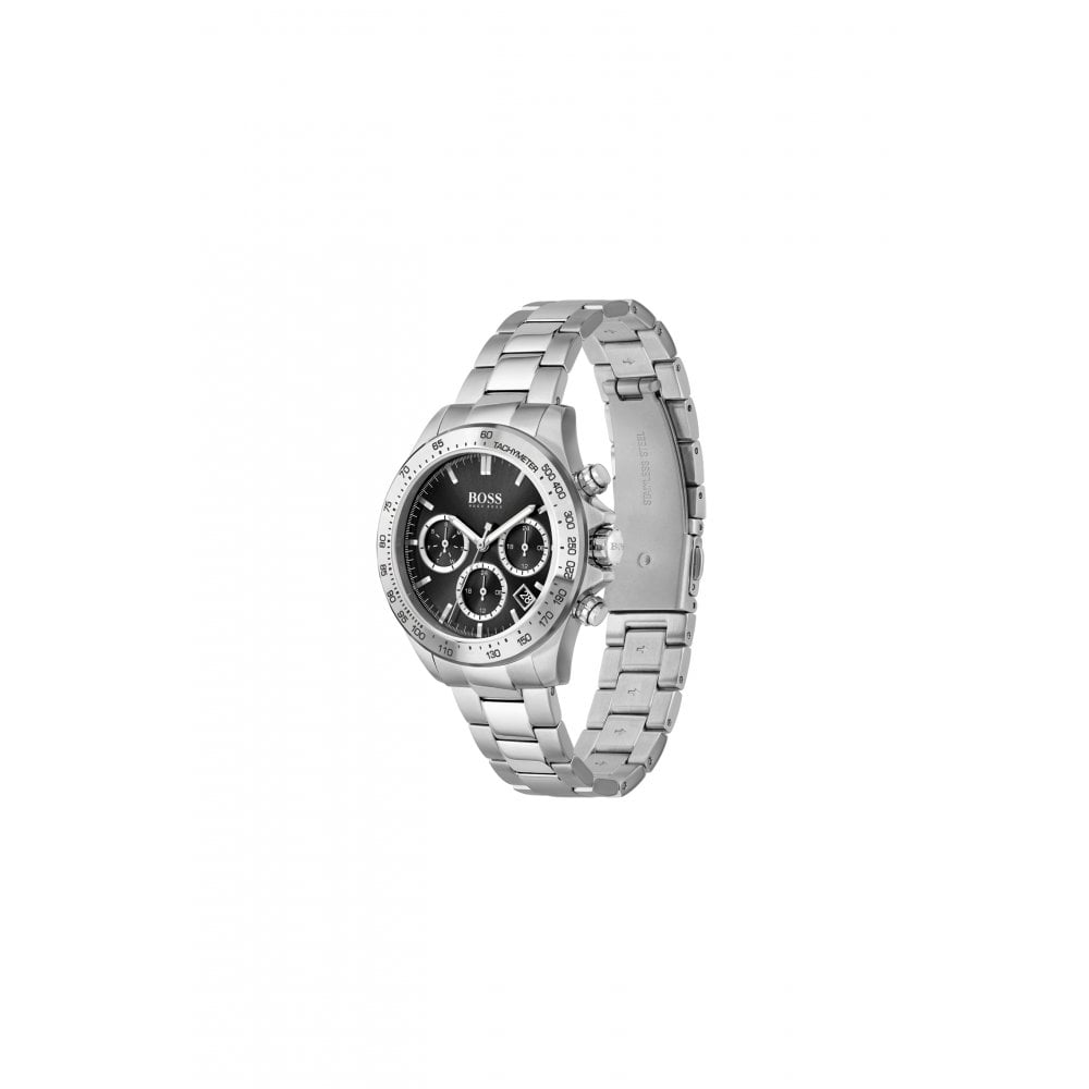  Shop Authentic Hugo Boss Novia Black Dial Silver Steel Strap Watch for Women - 1502614 - Luxxuri