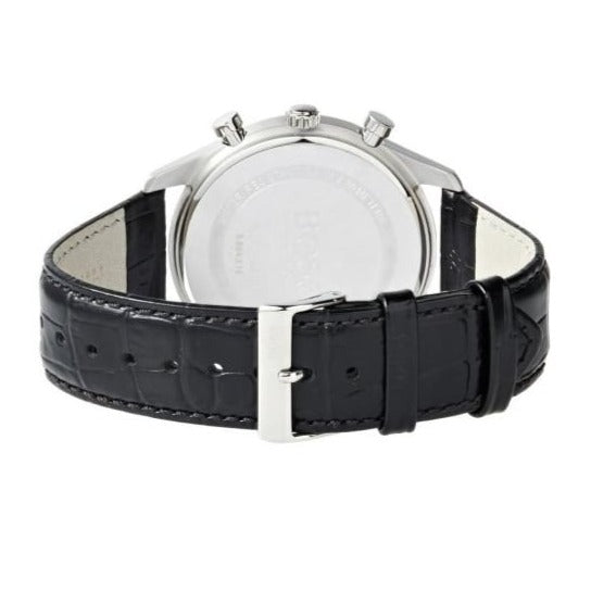  Shop Authentic Hugo Boss Ambassador Chronograph Quartz Black Dial Black Leather Strap Watch For Men - HB1513194 - Luxxuri