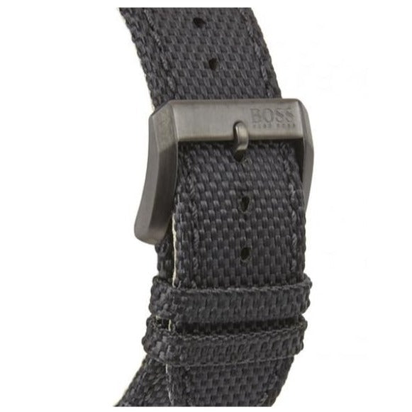  Shop Authentic Hugo Boss Aeroliner Chronograph Black Dial Black Leather Strap Watch For Men - 1513086 - Luxxuri
