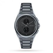  Shop Authentic Hugo Boss Steer Chronograph Quartz Grey Dial Grey Steel Strap Watch For Men - 1513996 - Luxxuri