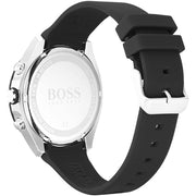 Shop Authentic Hugo Boss Velocity Black Dial Black Leather Strap Watch for Men - 1513716 - Luxxuri