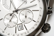  Shop Authentic Hugo Boss Grand Prix White Dial Grey Leather Strap Watch for Men - 1513633 - Luxxuri