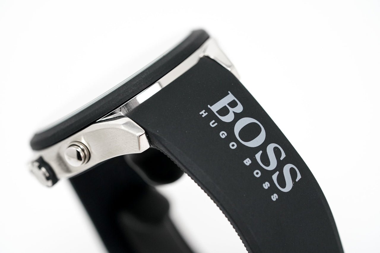  Shop Authentic Hugo Boss Velocity Black Dial Black Leather Strap Watch for Men - 1513716 - Luxxuri