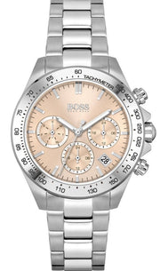  Shop Authentic Hugo Boss Novia Pink Dial Silver Steel Strap Watch for Women - 1502615 - Luxxuri