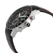  Shop Authentic Hugo Boss Rafale Chronograph Black Dial Black Leather Strap Watch For Men - 1513390 - Luxxuri