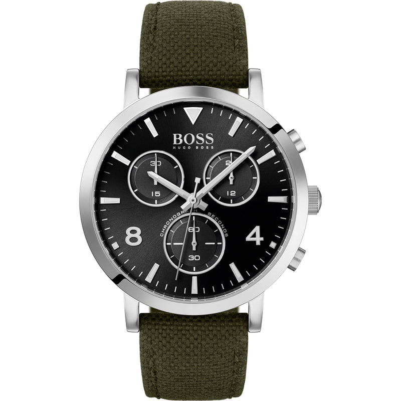  Shop Authentic Hugo Boss Vesada Grey Dial Green Nylon Strap Watch for Men - 1513692 - Luxxuri