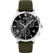  Shop Authentic Hugo Boss Vesada Grey Dial Green Nylon Strap Watch for Men - 1513692 - Luxxuri
