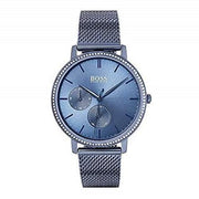  Shop Authentic Hugo Boss Infinity Blue Dial Blue Mesh Bracelet Watch for Women - 1502518 - Luxxuri