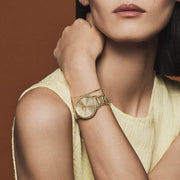  Shop Authentic Hugo Boss Signature Gold Dial Gold Stainless Steel Strap Watch for Women - 1502540 - Luxxuri