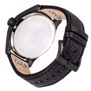  Shop Authentic Hugo Boss Aeroliner Black Dial Black Leather Strap Watch For Men - 1513083 - Luxxuri