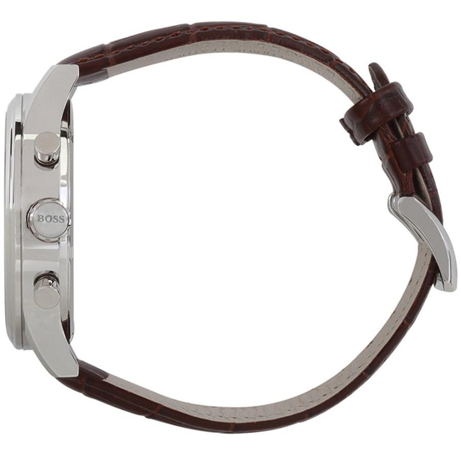  Shop Authentic Hugo Boss Aeroliner Chronograph Quartz Grey Dial Brown Leather Strap Watch For Men - HB1512570 - Luxxuri