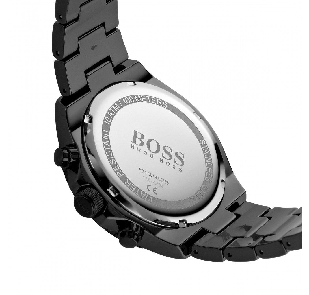  Shop Authentic Hugo Boss Ocean Edition Navy Blue Dial Black Steel Strap Watch for Men - 1513743 - Luxxuri