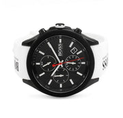  Shop Authentic Hugo Boss Velocity Black Dial White Rubber Strap Watch for Men - 1513718 - Luxxuri