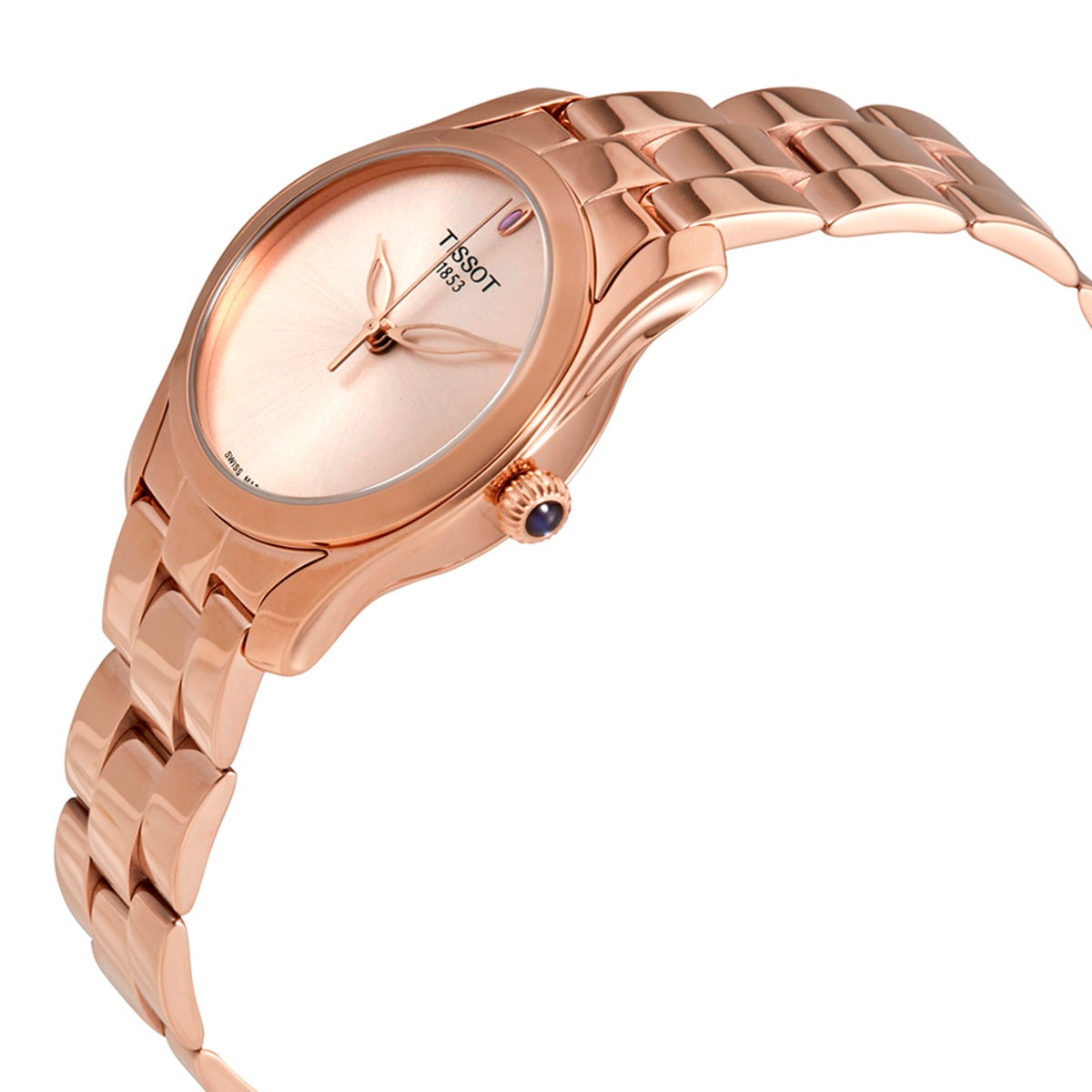  Shop Authentic Tissot T Wave Cream Dial Rose Gold Steel Strap Watch For Women - T112.210.33.451.00 - Luxxuri