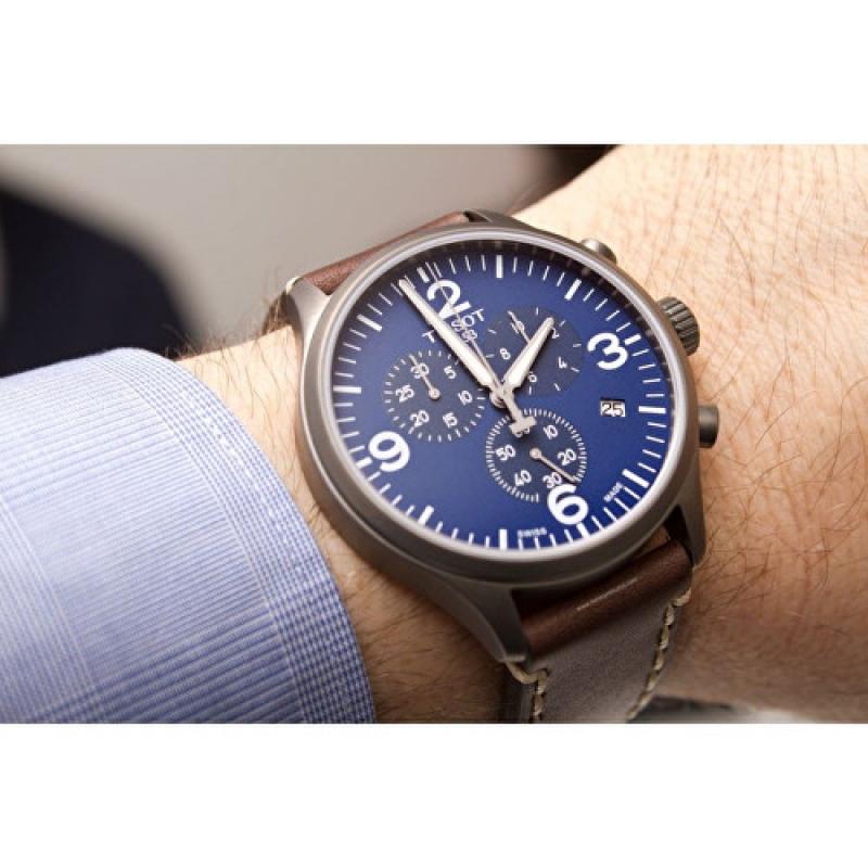  Shop Authentic Tissot Chrono XL Blue Dial Brown Leather Strap Watch For Men - T116.617.36.047.00 - Luxxuri