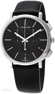  Shop Authentic Calvin Klein Posh Black Dial Black Leather Strap Watch for Men - K8Q371C1 - Luxxuri