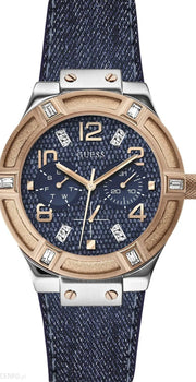  Shop Authentic Guess Jet Setter Analog Blue Dial Blue Denim Strap Watch For Women - W0289L1 - Luxxuri