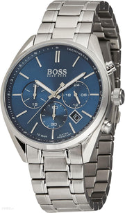  Shop Authentic Hugo Boss Champion Blue Dial Silver Steel Strap Watch for Men - 1513818 - Luxxuri