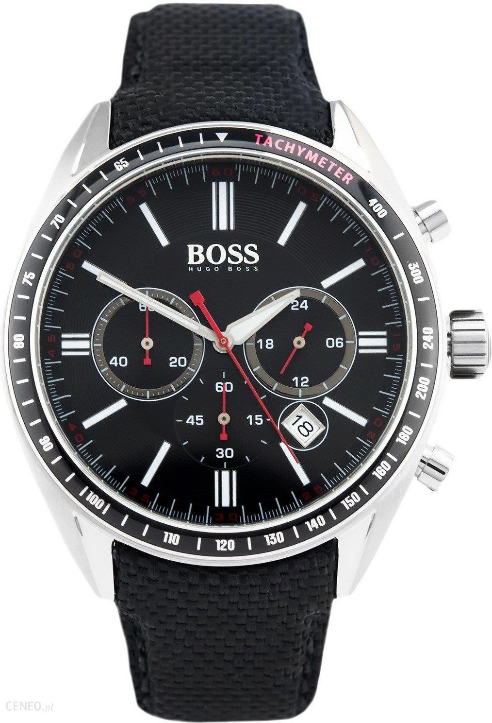  Shop Authentic Hugo Boss Driver Black Dial Black Leather Strap Watch for Men -1513087 - Luxxuri