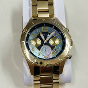  Shop Authentic Marc Jacobs Rock Chronograph Green Dial Gold Steel Strap Watch for Women - MBM3252 - Luxxuri