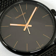  Shop Authentic Calvin Klein High Noon Quartz Black Dial Black Mesh Bracelet Watch for Men - K8M21421 - Luxxuri