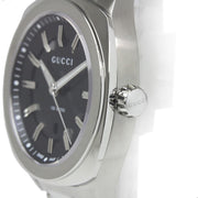  Shop Authentic Gucci GG2570 Quartz Black Dial Silver Steel Strap Watch For Men - YA142401 - Luxxuri
