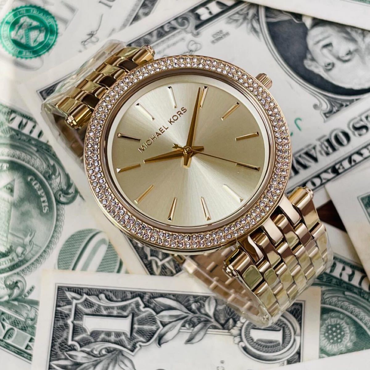  Shop Authentic Michael Kors Darci Gold Dial Gold Steel Strap Watch for Women - MK4325 - Luxxuri