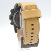  Shop Authentic Marc Jacobs Larry Chronograph Black Dial Brown Leather Strap Watch for Men - MBM5053 - Luxxuri