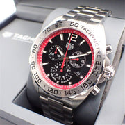  Shop Authentic Tag Heuer Formula 1 Chronograph Black Dial Silver Steel Strap Watch for Men - CAZ101Y.BA0842 - Luxxuri